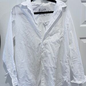 Frank & Eileen Joedy White Cotton Button Up Size L